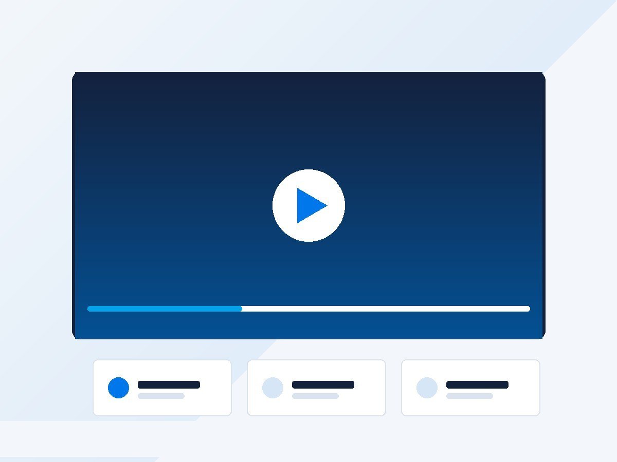 Concept mockup of a doctor-led video series